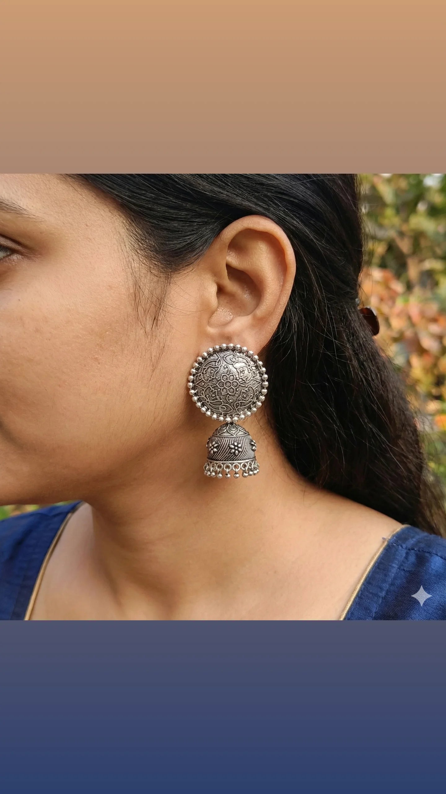 Oxidised earrings
