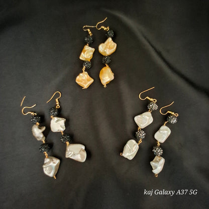 Tumble stone earrings