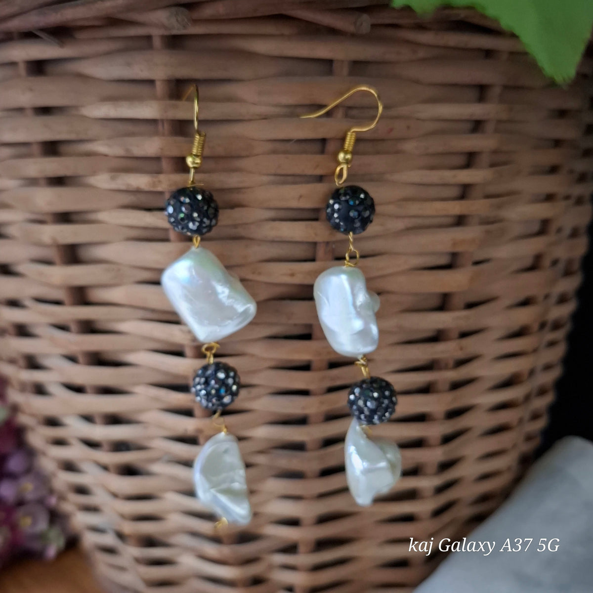 Tumble stone earrings