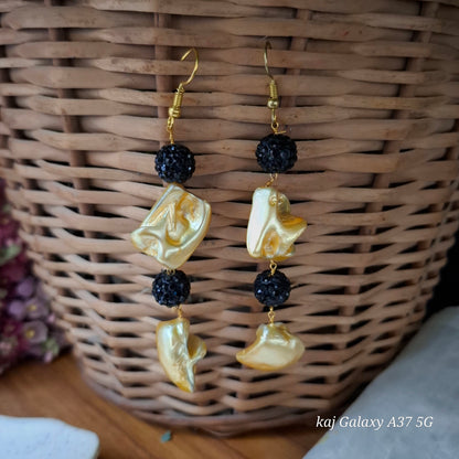 Tumble stone earrings