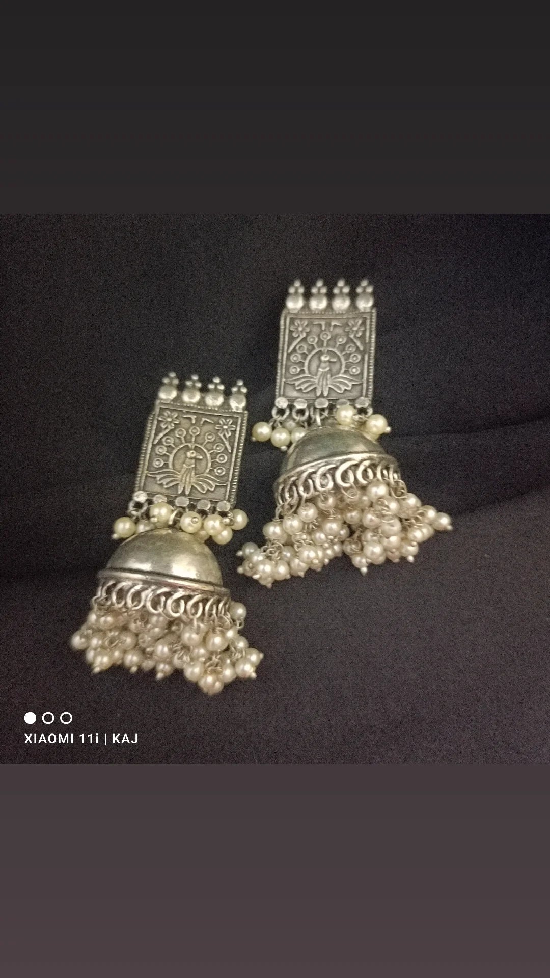 Oxidised earrings