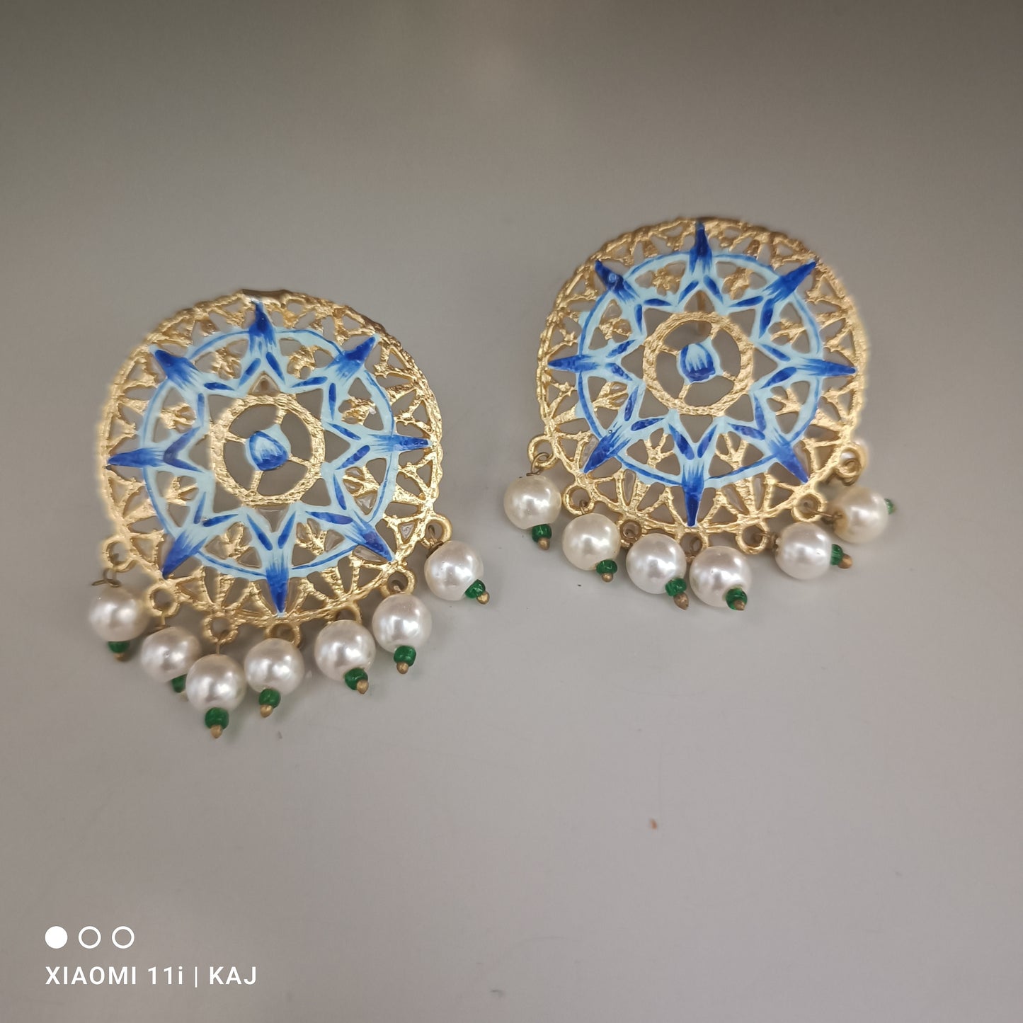 Meenakari earrings studs