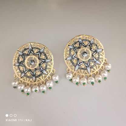 Meenakari earrings studs