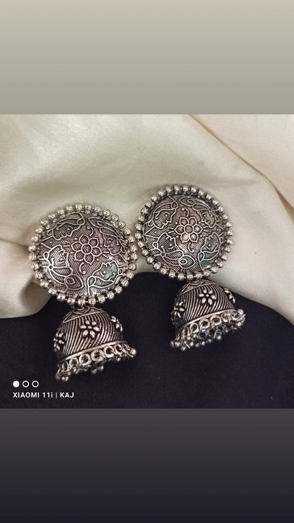 Oxidised earrings