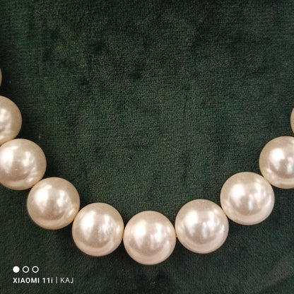 Real sea shell Pearl's neckline set
