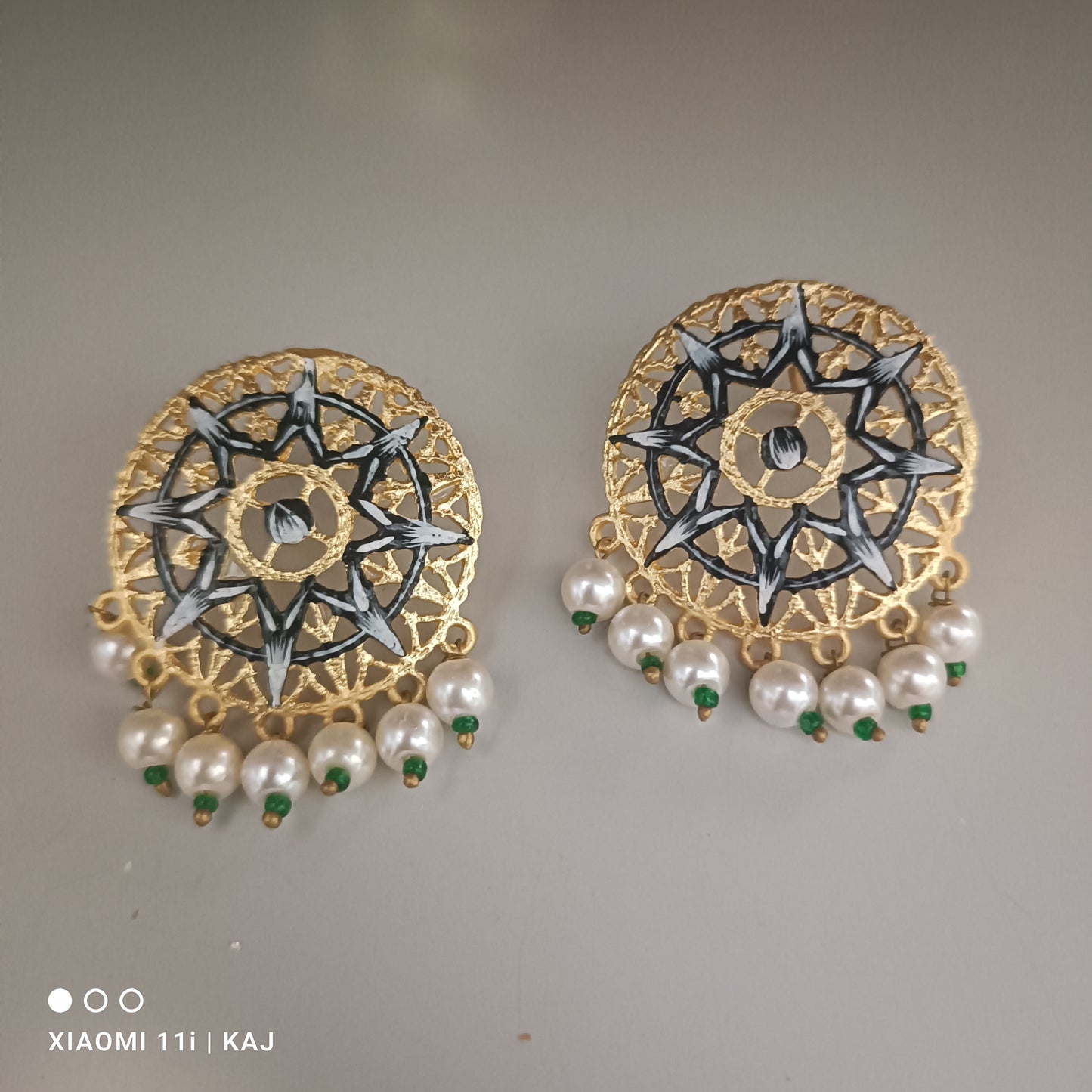 Meenakari earrings studs