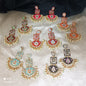 Handprint light weight long earrings