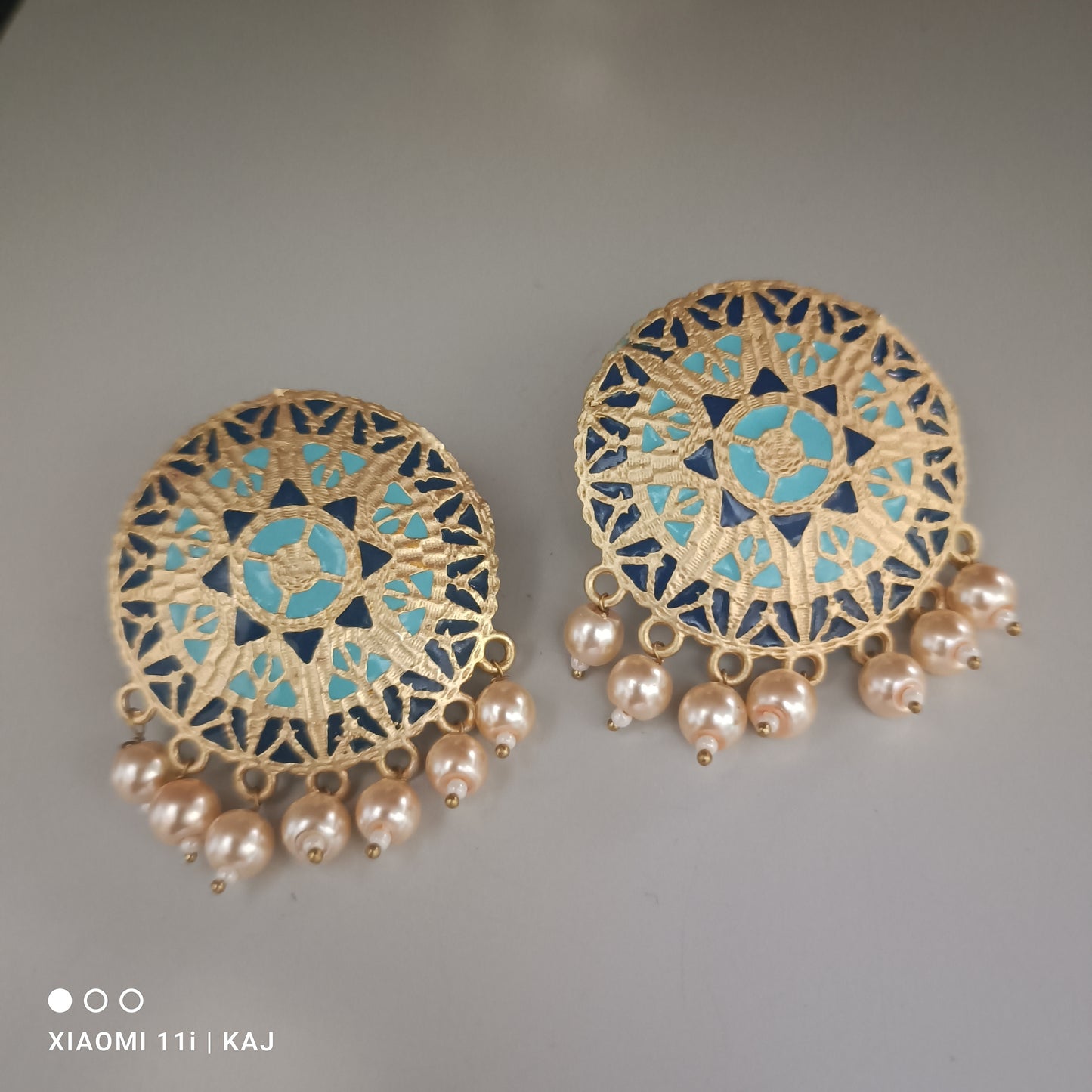 Meenakari earrings studs