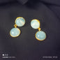 White Opal stone earrings