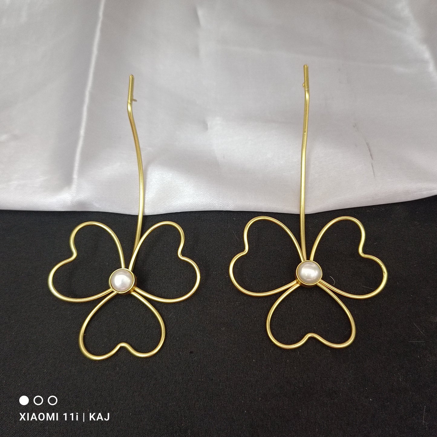 Long brass studs