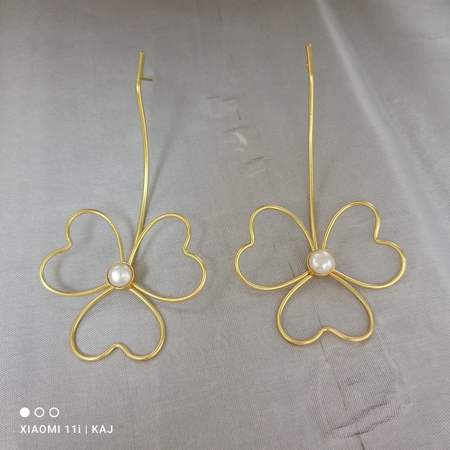 Long brass studs