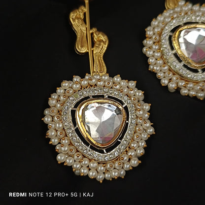Handmade brass base long studs
