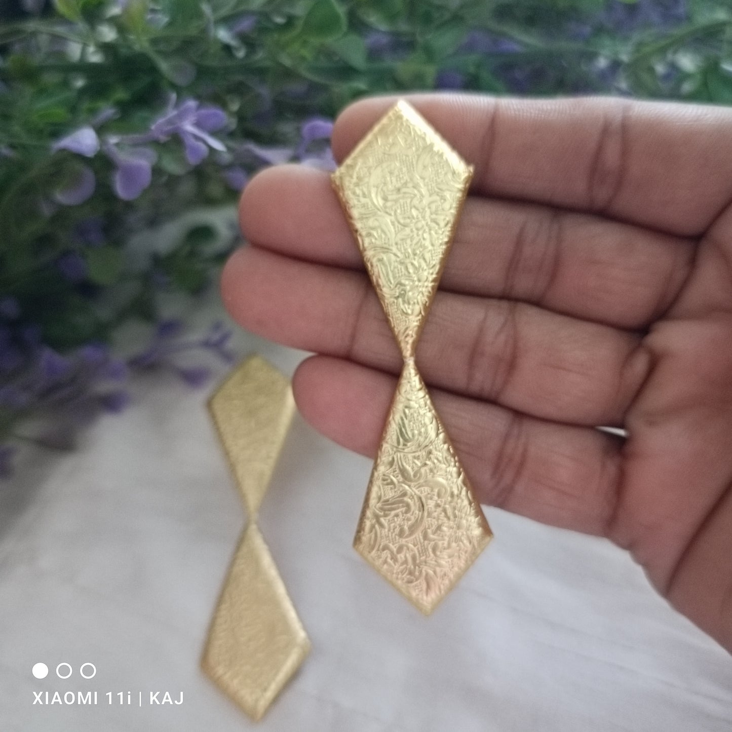 Brass long studs