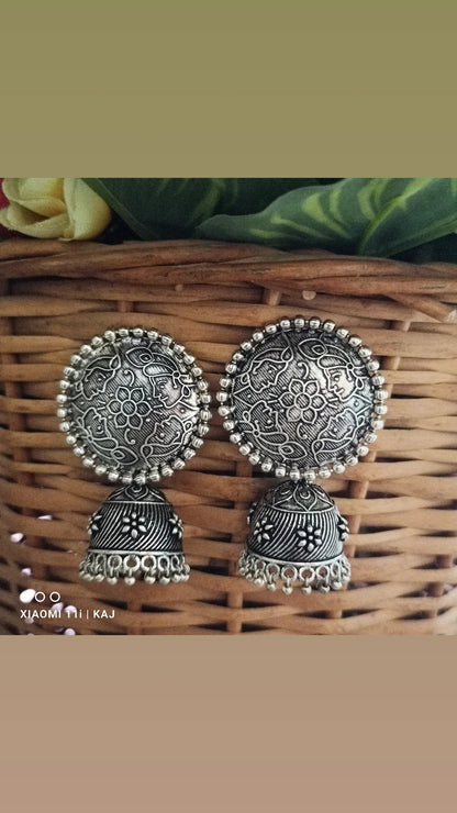 Oxidised earrings