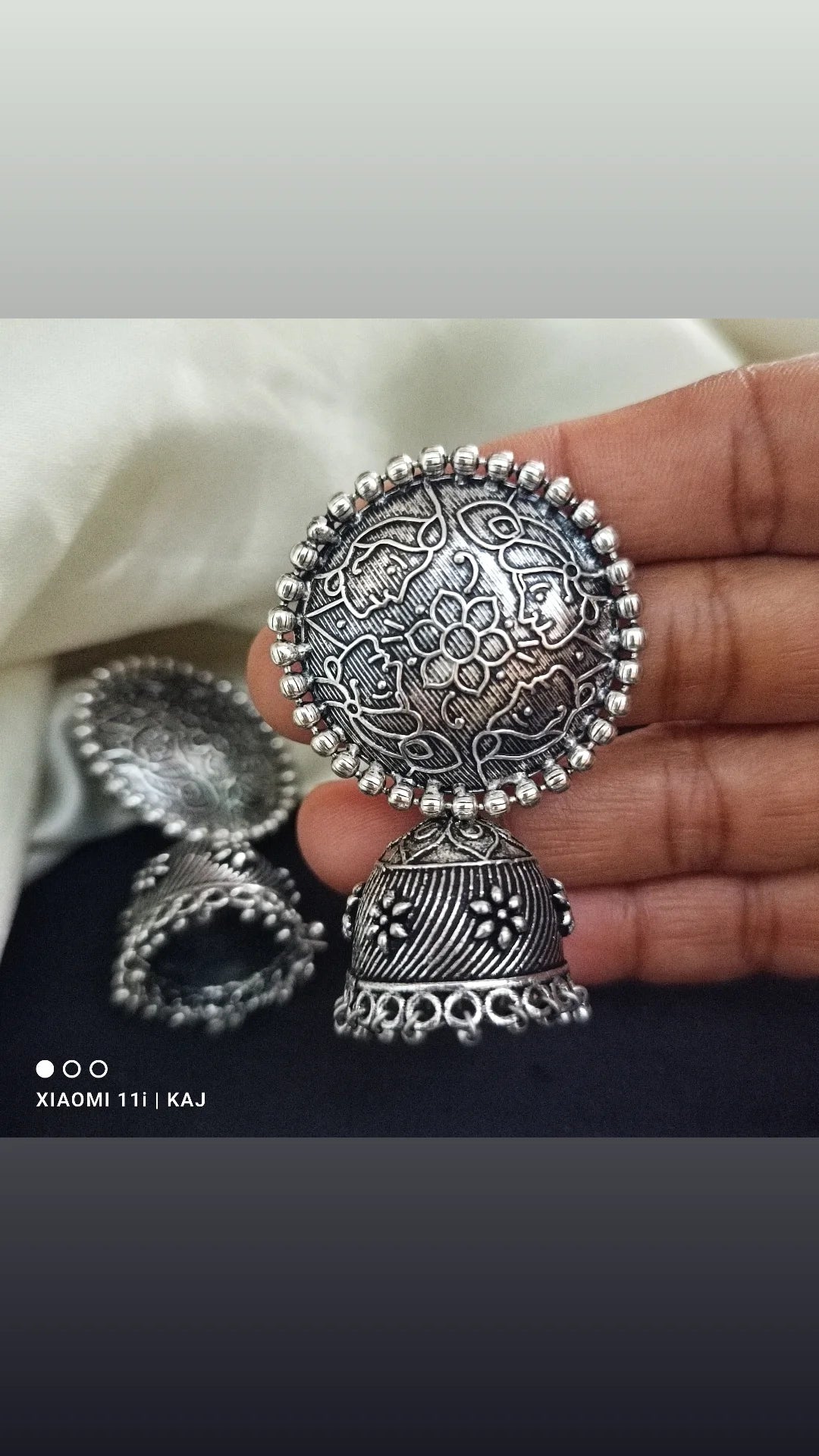 Oxidised earrings