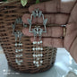 Handmade antique silver earrings