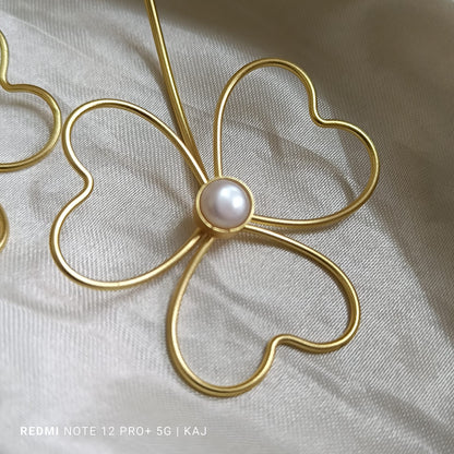 Long brass studs
