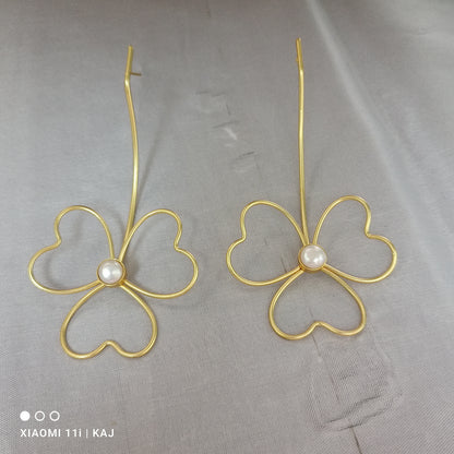 Long brass studs